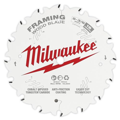 Scie circulaire Milwaukee lame 5-3/8 16T framing bois