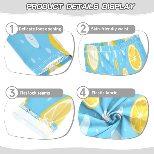 Bolaz Toddler Girls Leggings Printed Yoga Pants Leggings Lemon Pieces for Kids3