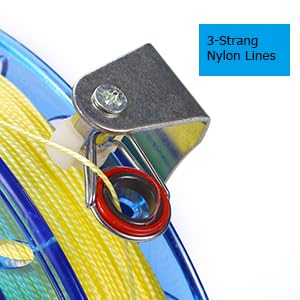 IMAGINE Kite Reel with 1000ft High-Strength String, 8in Spool Lock for Outdoor Flying Ideal for Kids Adults, and Toddlers (Blue) - Image 3