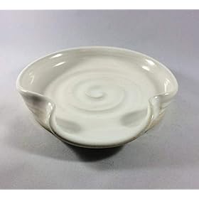 Spoon Rest, Ceramic Spoon Rest in White 41nA4gO4upL. SS280