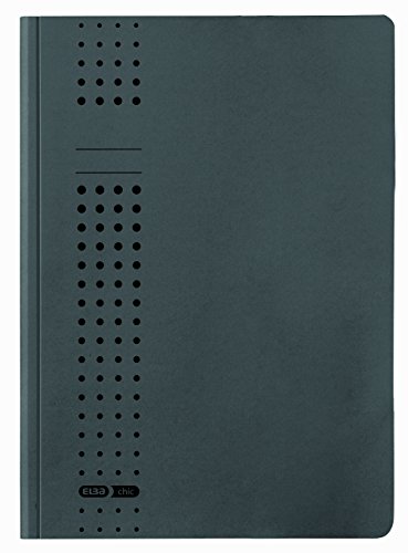 Elba 31477AZ Portfolio File Chic Paper Board for 100 DIN A4 Pages Set of 25 320 g/sqm Charcoal
