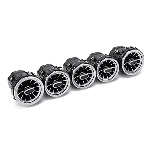 Kit Luci Ambientali LED per Bocchette D'aria Turbina 5pcs, 64 Colori per C GLC W205 2019-2021