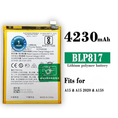 Image of Original BLP817 Battery for Oppo A15 / A3s Battery with 1 Year Warranty****(Y00000225)