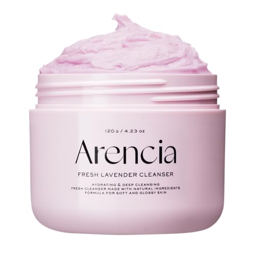 Image of ARENCIA Fresh Lavender Rice Mochi Face Cleanser, Pore Care, Daily Deep Cleansing for Clean & Refreshed Skin, 120 g (4.23 oz)
