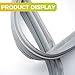 Refrigerator Door Gasket W10407216 for Whirlpool, Rubber Refrigerator Door Seal for Maytag, KitchenAid, W10248749, Replace W10248749, W10685869, Grey