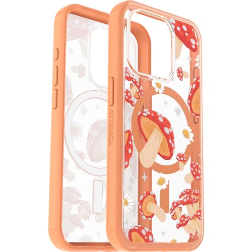 OtterBox iPhone 15 Pro (Only) Symmetry Series Clear Case - Fungi (Orange), Snaps to MagSafe, Ultra-Sleek, Raised Edges Protect Camera & Screen - image 6