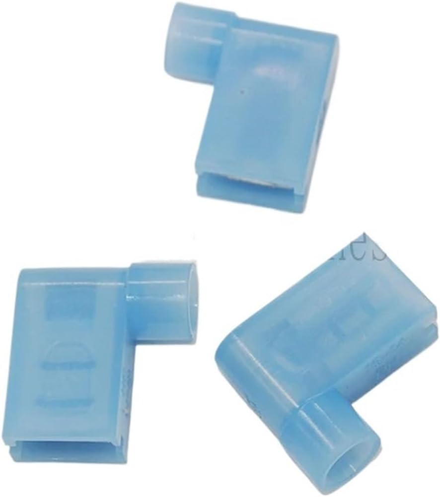 500pcs Flag Female Terminal Insulated Flag 6.3mm Right Angle Crimp Terminals