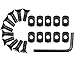 GOTICAL M-Lok Replacement Screws mlok Rail T Nut Replacement 8 Screws Set of Screws