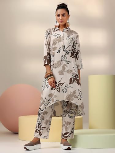 Image of Libas Womens Printed Rayon Co ord Set for Women | daily wear | casual wear | office wear