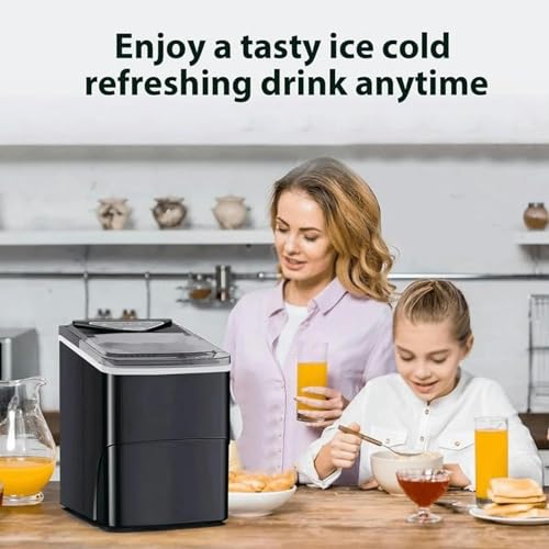Fabricadora de hielo portátil para mostrador con función de autolimpieza miniatura 4