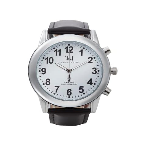 Radio Controlled Talking Watch with Leather Strap Cover
