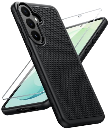 Image of FNTCASE for Samsung Galaxy S26-FE Case: Non Slip TPU Military Grade Black