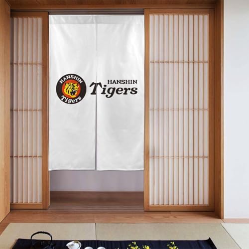 のれん 阪神タイガース タイガー 暖簾 間仕切り 目隠し 湯のれん ドアーカーテン カーテン 遮光 断熱 遮像 防寒 防音 出入り口 浴場 玄関 飲食店 バスルーム 温泉 インテリア 簡単取り付け 洗濯可 四季兼用 おしゃれ