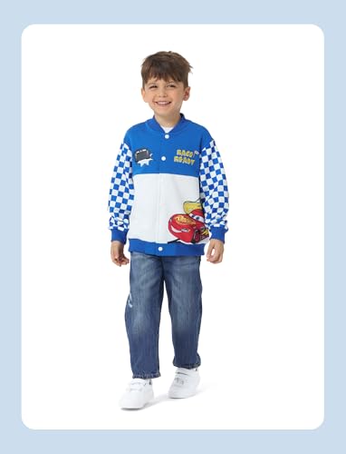 Image of Disney Marvel Bomber Jacket Spider Man Toy Story Cars Varsity Cardigan2-13Y