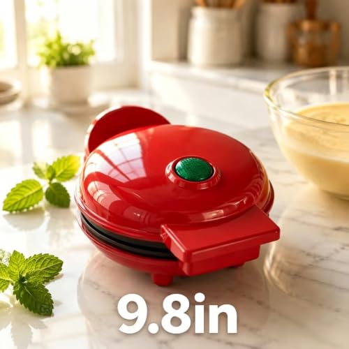 Heart Shaped Waffle Maker Mini Non-Stick Waffle Machine for Breakfast Lunch - image 3
