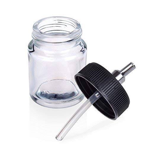 Tattoo Gizmo Professional Airbrush Glass Bottle Pot Jar - Image 2