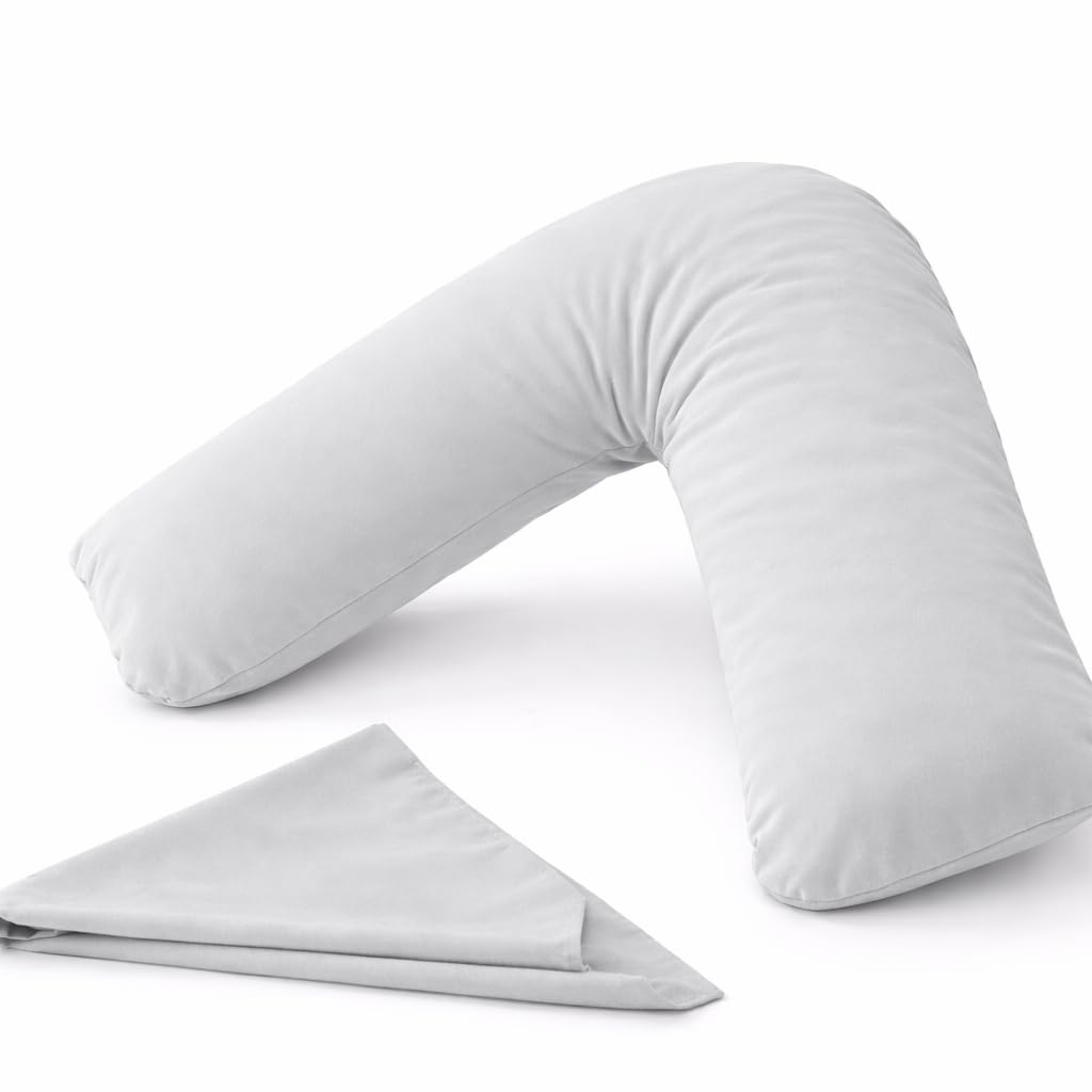HASSTEX NEW MEDICAL Living Orthopaedic V Shaped Support Grey Colour Pillow Case Only