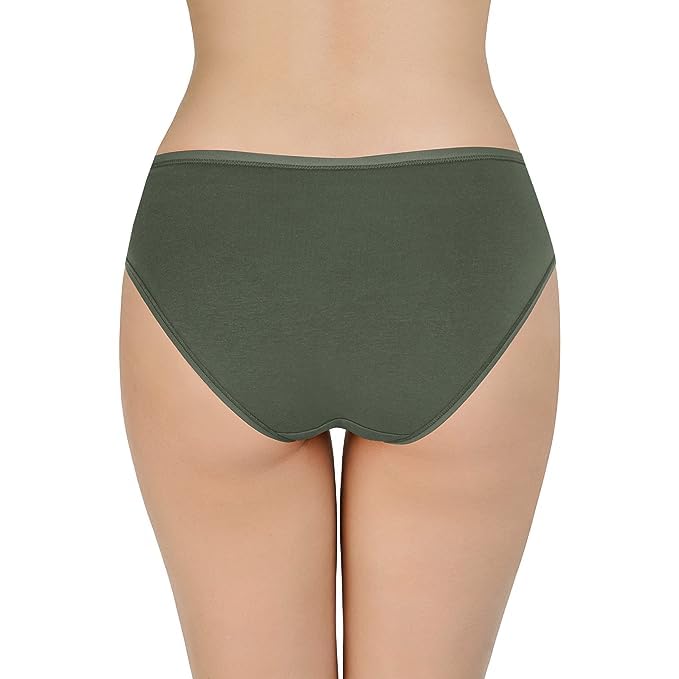 Image of LOURYN KOULYN Solid Low Rise Cotton Bikini Panty Pack(Pack of 3)