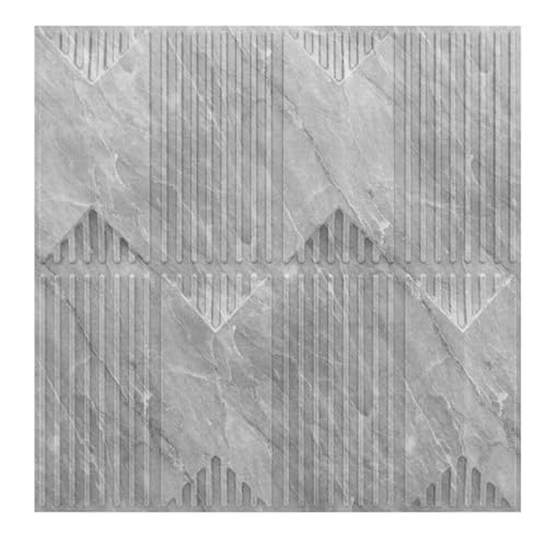 Image of Kayra Decor PVC Panel for Wall Artisian Design White Marble Color 19.7 inch x 19.7 inch (Pack of 40) - Covers 107.80 Sq. Ft.