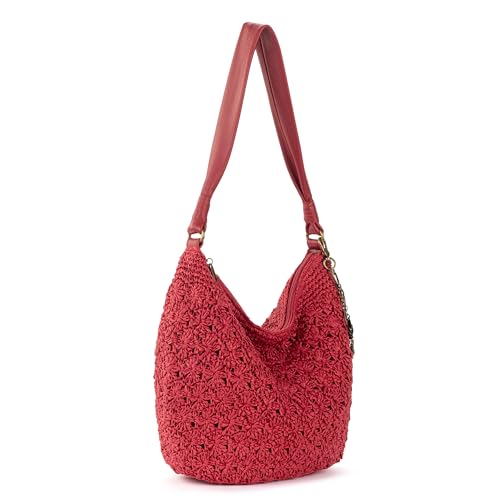 Image of The Sak Sequoia Hobo Bag - Hand Crochet Large Women's Purse for Everyday & Travel - Durable Handbag & Tote With Zipper Pocket