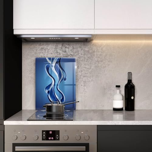 Planche à Découper Induction Wallfluent 40x52 Protection Plaque Cuisson Abstraction Liquide