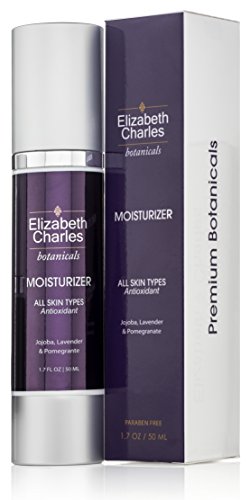 Elizabeth Charles - Organic Facial Moisturizer with Hyaluronic Acid Face Cream For All Skin Types with Vitamin E and Green Tea 1.7 oz