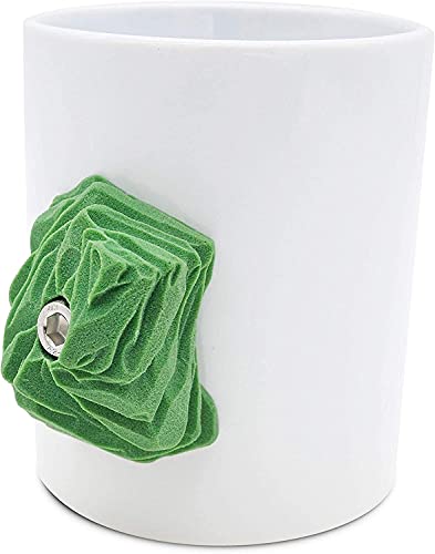 YY Vertical Climbing Mug Tasse avec prise d'escalade Le challenge des grimpeurs (Vert) Cover