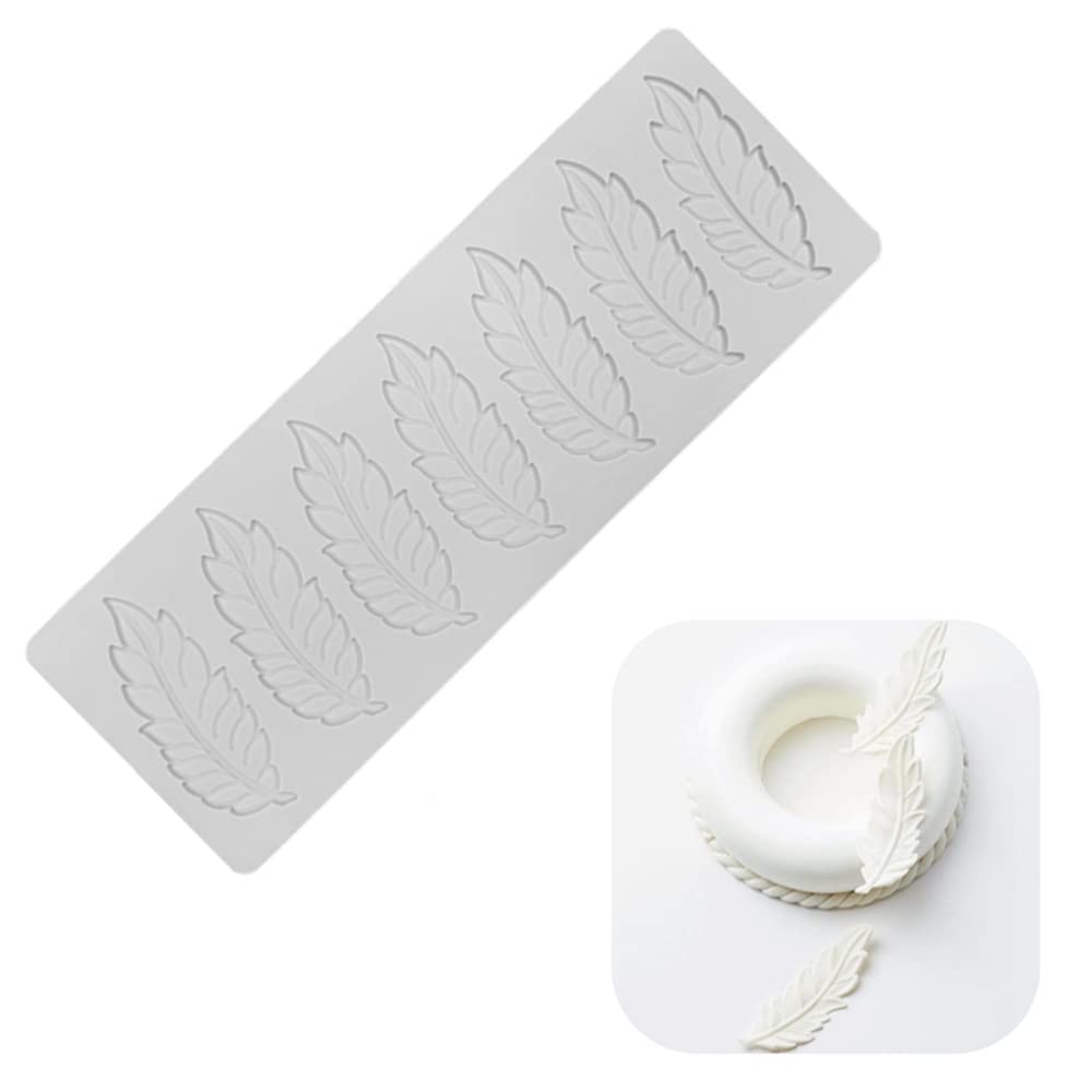 5 Stampi In Silicone Per Fondente A Forma Di Foglia Cava E Corallo - 3D, Per Cioccolato, Caramelle, Pasta Di Zucchero, Decorazioni Torte