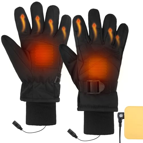 Newcotte USB Heated Gloves Electric Winter for Kids and Baby Snow Ski Waterproof Warm Gloves Boys Cold Weather