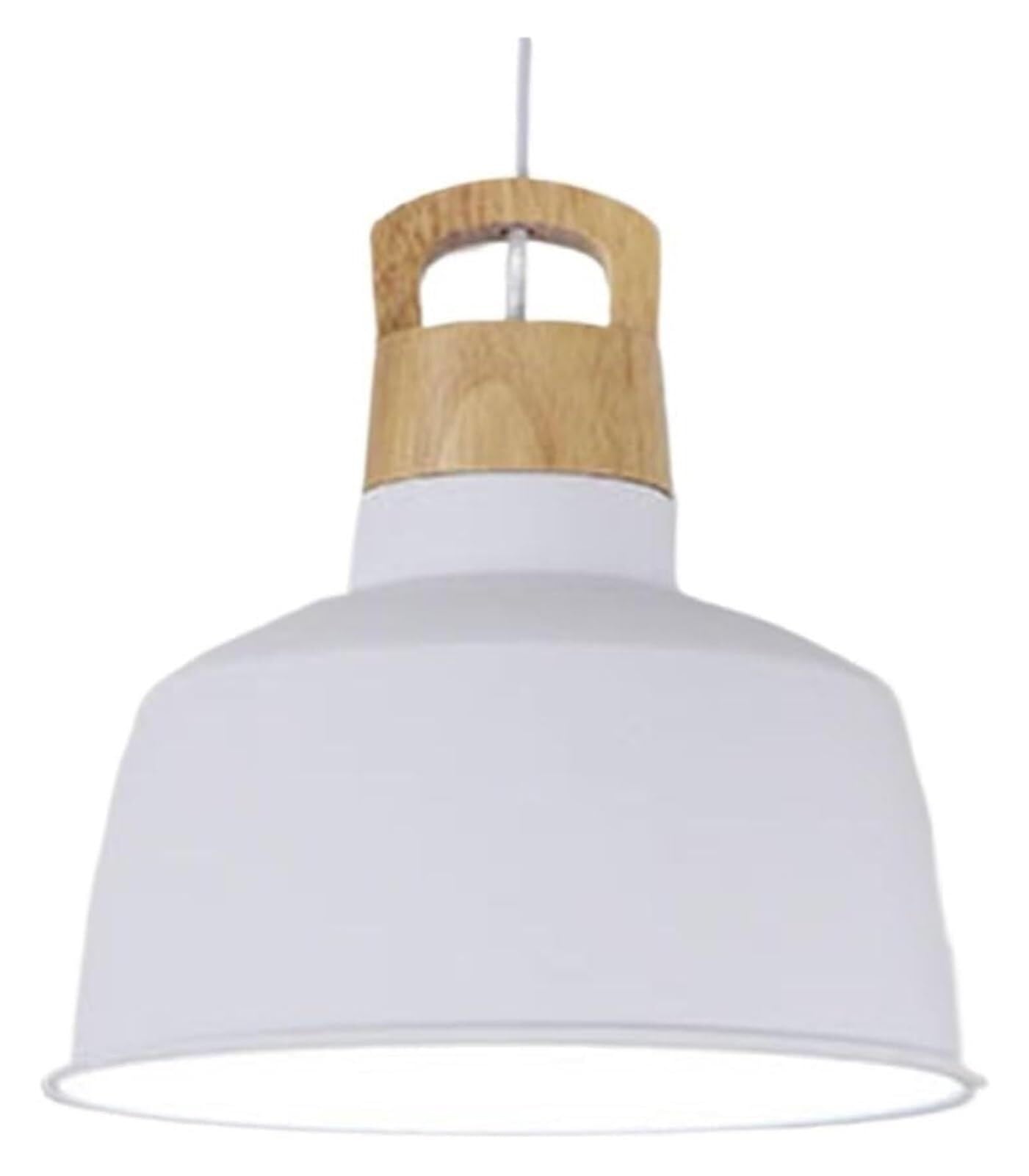 HUAYUSEDF Adjustable Metal Pendant Lamp Chandelier Hanging Lighting Ceiling Fixture E27 for Kitchen Island Living Room Bedroom Hallway(Blanc)