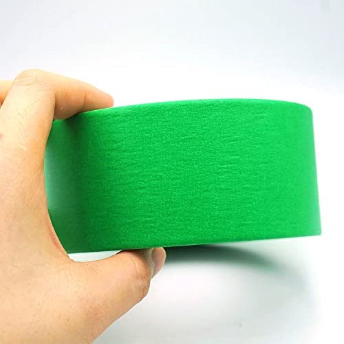 Image of Green Painters Tape 2 inch Wide, Green Masking Tape 2 inch x 55 Yards Paper Tape for Arts DIY Crafts Painting Labeling Decoration School Projects Home Office