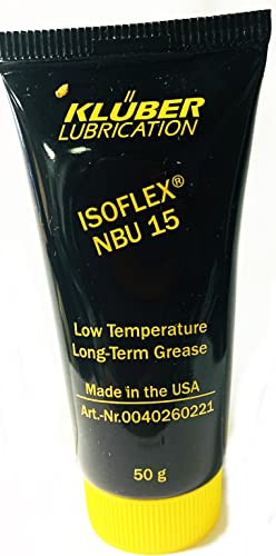 Kluber Lubrication Isoflex NBU 15 Spindle Bearing Grease for Machine Tools and Textile Machines 50 g Tube