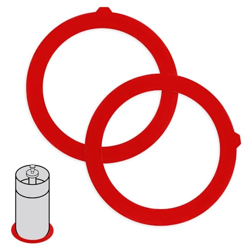 2Pcs Flush Valve Seal for Kohler,Silicone Canister Flush Valve Toilet Tank Gasket Kit Compatible Kohler K-GP1059291 K-4436,Leak-Proof Gasket Replacement Parts Toilet Seal Ring(Red)
