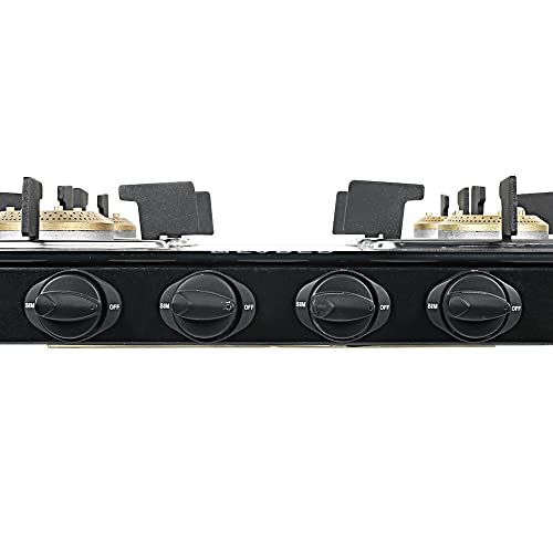 Faber Glass Top 4 Burner Gas Stove (Hob Cooktop Pearl 4BB BK) with Jumbo Burner, Diamond Coated Pan Support, Manual Ignition, Black - Image 7