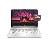 HP 15 Laptop, AMD Ryzen 3 Processor, 8 GB RAM, 256 GB SSD, 15.6? Full HD Windows 10 Home in S Mode, Lightweight Computer with Webcam and Dual Mics, Work, Study, & Gaming (15-ef1050nr, 2021)