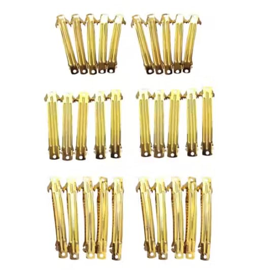 DIY Center Clip Base Gold – Metal Hair Clips for Crafts, Hair Bows & DIY Hair Accessories | Strong Grip | Jewellery Making |Salon & Bulk Craft Supplies | Centre Hair Clip Base Set Combo – Small, Medium & Large (Small, Medium & Large (Set of 3 – Pack of 9))-image-39