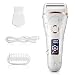 AUCEE Electric Razor for Women,Wet & Dry Rechargeable Cordless Painless Lady Electric Shaver Body Hair Remover for Legs Underarms and Bikini Trimmer for Women with LED Battery Life Display