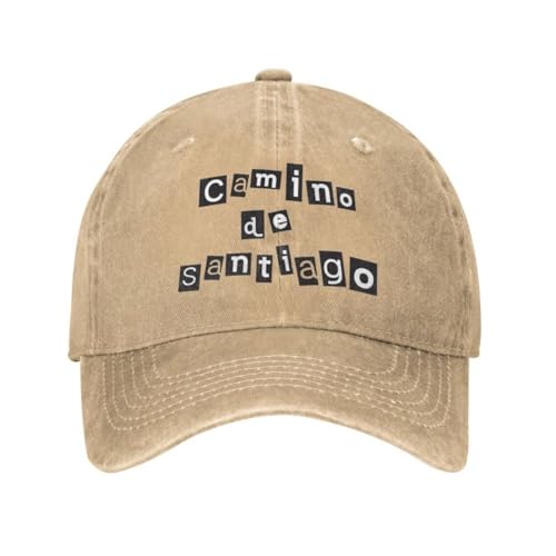 URYRYUI Gorra de béisbol con Estampado Algodón Camino De Santiago Compostela Peregrino Hombre Mujeres Sombrero de papá Transpirable Accesorios Deportivos al Aire Libre