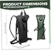 Xoeryoy Hydration Backpack with 3L Water Bladder, Detachable Hydration Pack with Sealing Straw, Water Bladder Backpack with Adjustable Strap for Hiking Cycling Running