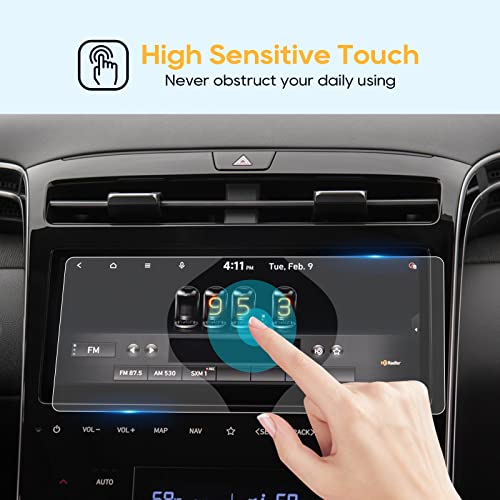 LFOTPP Hyunda-i Tucson NX4 2021 2022 2023 için 10,25 inç Navigasyon Koruyucu Folyo, Parmak İzi Önley