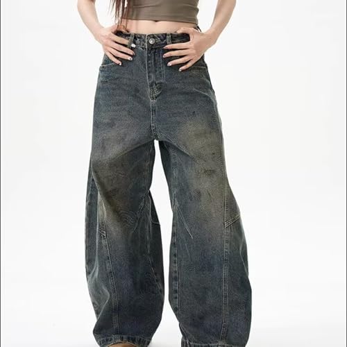 Baggy Jeans Cargo Pants for Women Low Waist Wide Leg Baggy Jeans Casual Loose Boyfriends Trousers2