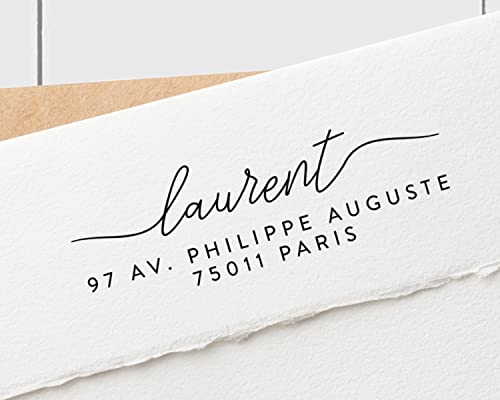 Tampon d'adresse de retour - Tampon auto-encreur en caoutchouc (personnalisable)