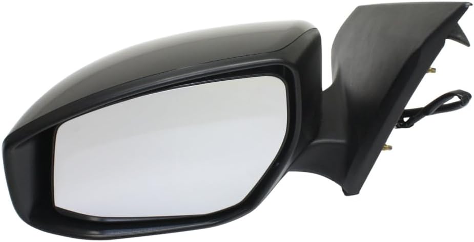 For Nissan Sentra 2013-2019 Door Mirror Driver Side | Power Glass | Manual Folding | Paintable | Non-Heated | Replacement For NI1320238 | 963023SG0B, 963023YU1F