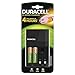 Duracell 4 Hours Battery Charger with 2 AA and 2 AAA