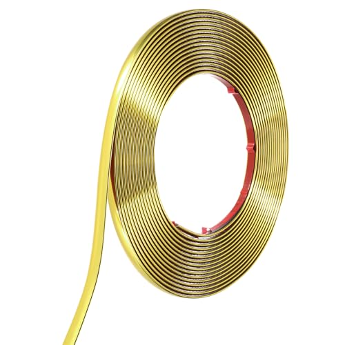 Moldura de pared autoadhesiva de espuma flexible dorada para ventanas 2