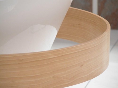 Freistehende Luxus Badewanne Jugendstil Toscane, Weiß mit Holzgestell - 3