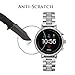 Orzero (3 Pack) For Fossil Women's Gen 4 Q Venture HR Smartwatch Tempered Glass Screen Protector, 2.5D Arc Edges 9 Hardness HD Anti-Scratch Bubble-Free (Lifetime Replacement)