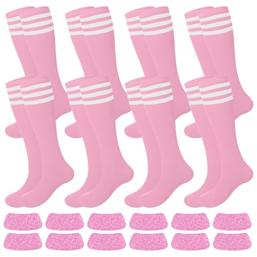 Image of Panitay 2 /12 /16 /24 Pairs Softball Soccer Socks Glitter Eye Black Stickers Team Spirit Accessories for Youth Women Sport Wear
