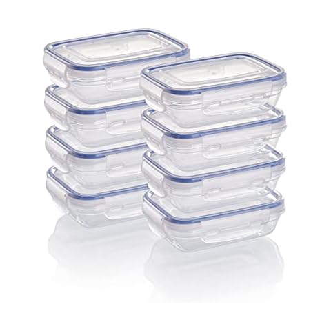 Grizzly 8-Pack Rectangular Food Storage Containers Cover