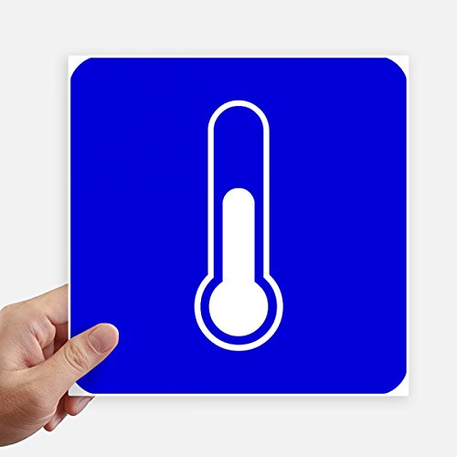 Autocollant carré bleu warning mark 20 cm pour éviter les pertes de valise - 2